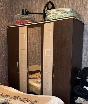 Шкафы: Шкаф-вешалка, Б/у, 3 двери, Распашной, Прямой шкаф, Турция
