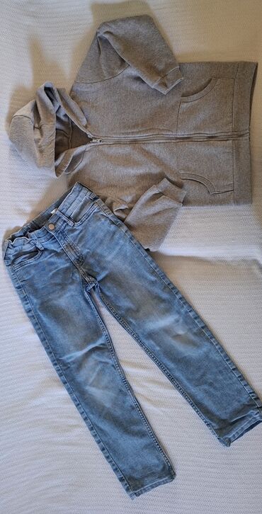 hm kosulje: H&M, Set: Sweatshirt, Jeans, 128-134