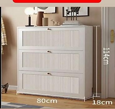 ikea ormari za sobu: Kompaktni ormar za cipele – 3 preklopne komore - Dimenzije: širina 80 — 1