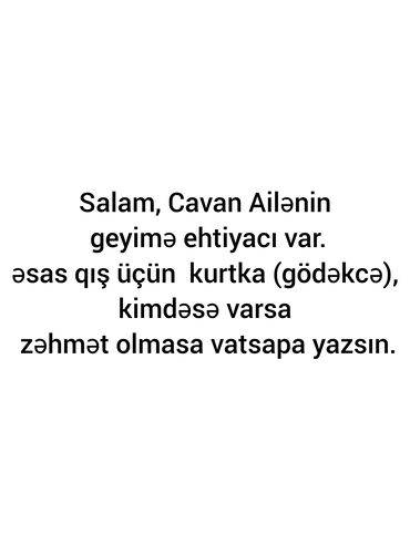 Рубашки: Salam, Cavan Ailənin geyimə ehtiyacı var əsas qış üçün kurtka