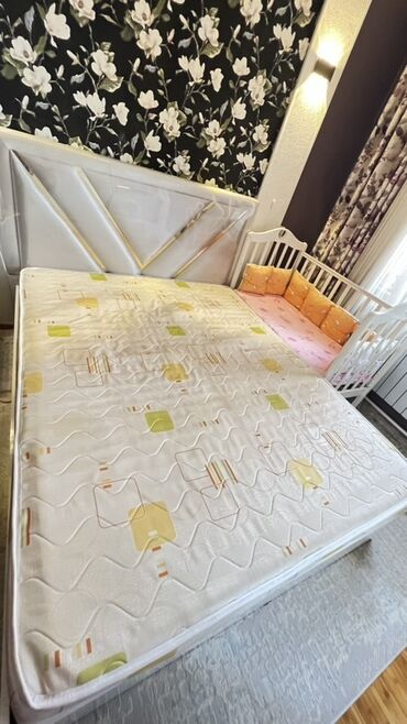 дизельный генератор 100 квт цена: Двуспальная кровать с мягким изголовьем + детская приставная кроватка