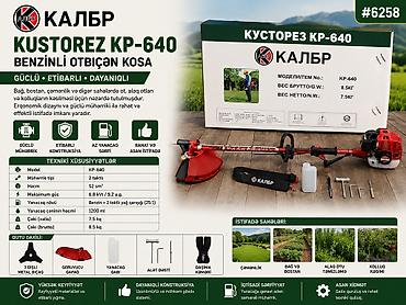 kamp evi: №: 1157 Məhsulun adı: Benzinli trimmer Калбр KR-640 6800 Vt Brend — 1