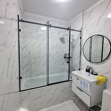 Душевые перегородки и ограждения: Душ тосмолорун даярдалган поддонго ылайыктап,сапатуу кылып жазап — 13