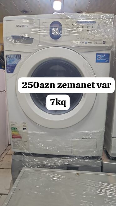 Paltaryuyan maşın Samsung, 7 kq, İşlənmiş, Qurutma var, Kredit yoxdur, Ödənişli çatdırılma, Ünvandan götürmə
