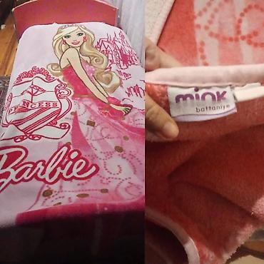 Текстиль: Uşaq üçün “Barbie Princess” dizaynlı mink battaniyə - Brend/etiket — 1