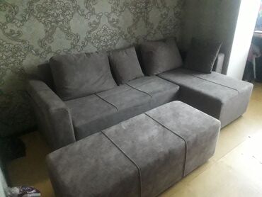диван угловой кожаный: Угловой диван, Б/у, Велюровая ткань, Нет доставки