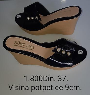 seastar papuce: Ženske papuče na punu petu Hồng Anh - Veličina: 37 - Visina — 1