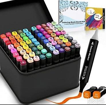 plein patike: Dvostrani touch markeri u torbi 80u1 🎨🖊️ Grafički markeri sa dizajnom — 1