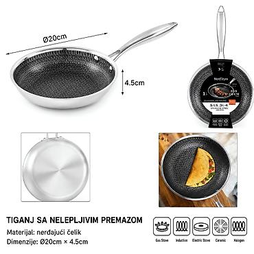 KMT Premium nož tiganj 5412174 Opis: - Tiganj sa nelepljivim