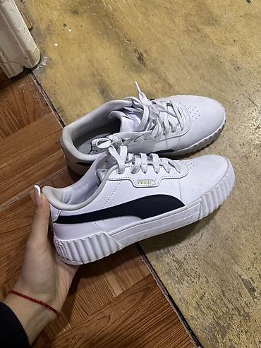 Krasofkalar və idman ayaqqabıları: Original Puma kişi/kadın idman ayaqqabısı - Rəng: ağ üst hissə — 2
