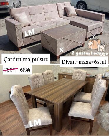 Künc divan, Qonaq otağı üçün, Açılmayan