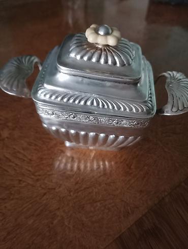 samovar 10 litr: Qənd qabı, 1834 il, Gümüş, Rusiya — 5