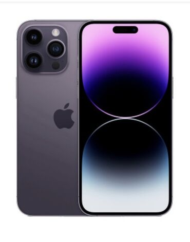 Apple iPhone: IPhone 14 Pro Max, Б/у, 128 ГБ, Deep Purple, Защитное стекло, Чехол, 87 %