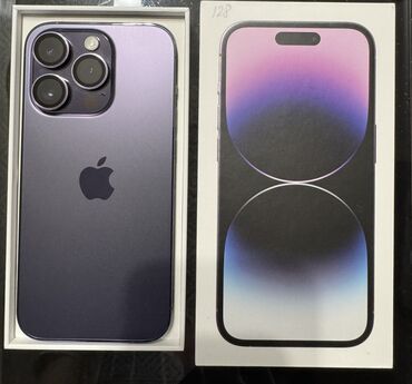 iphone xr цена в бишкеке цум: IPhone 14 Pro, Колдонулган, 128 ГБ, Deep Purple, Заряддоочу түзүлүш, Каптама, Кабель, 94 %
