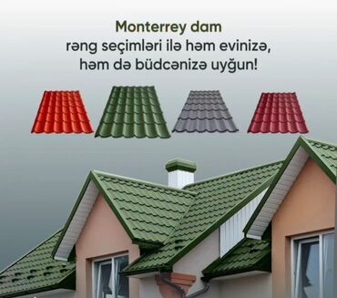 Profnastil: Profil təbəqə (metallik dam və hasar paneli) - Material: rəngli — 14