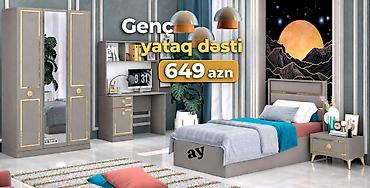 paris mebel gence: *Gənc Yataq Dəsti* – Yeni, Sifarişlə Hazırlanır 🛏️ ✔️ Rəng seçimi — 1