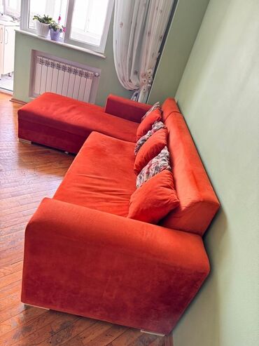 Künc divan, İşlənmiş, Açılmayan, Bazasız, Vеlur parça, Çatdırılma yoxdur