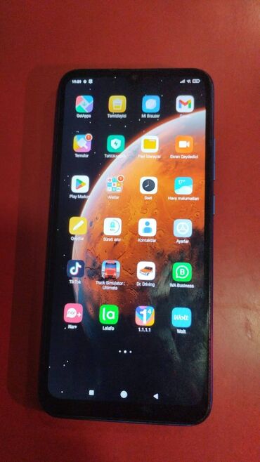 3 sim kartlı telefon: Xiaomi Redmi 9C, 64 GB, rəng - Göy, 
 Sensor, Barmaq izi, İki sim kartlı