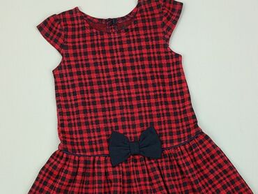czerwona koszula w kratę dla dziewczynki: Sukienka, George, 1.5-2 lat, 92-98 cm, stan - Bardzo dobry