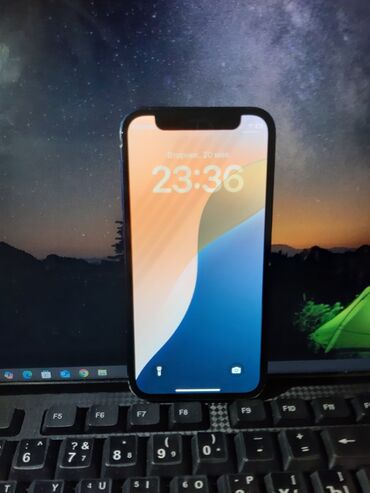 Apple iPhone: IPhone 12 mini, 128 GB, Qara, Qırıq, Simsiz şarj, Face ID
