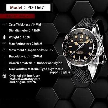 Ručni satovi: Pagani Design PD-1667 - Omega Seamaster Diver 300m Homage Potpuno nov — 11