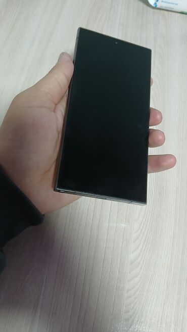 стоимость замены экрана телевизора: Samsung Galaxy S24 Ultra, Колдонулган, 256 ГБ, түсү - Кара, 2 SIM, eSIM