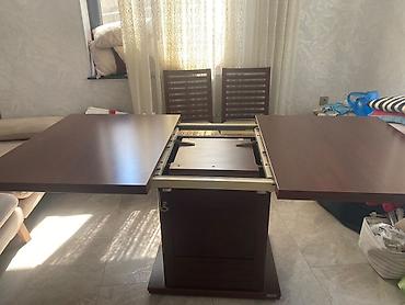 işləmiş kuxna mebili: Qonaq masası, Yeni, Açılan, MDF, Kvadrat masa — 3