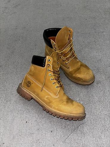 Ботинки: Мужские ботинки, 44, 43, Timberland, Б/у, цвет - Желтый, Бесплатная доставка, Платная доставка, Самовывоз — 8