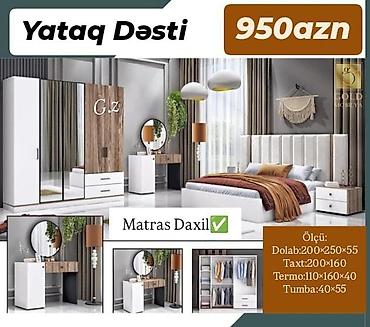 aslanoglu mebel: *Yataq Dəsti 950AZN* *✔️İstehsal Rusiya Laminat 18/lik qalınlıqda* — 1