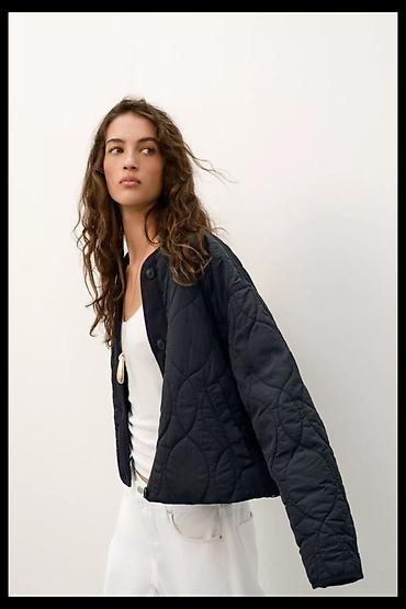Üst geyimi: 🖤 ZARA qara quilted jaket — mövsümün hit modeli! Minimalist, amma çox — 7