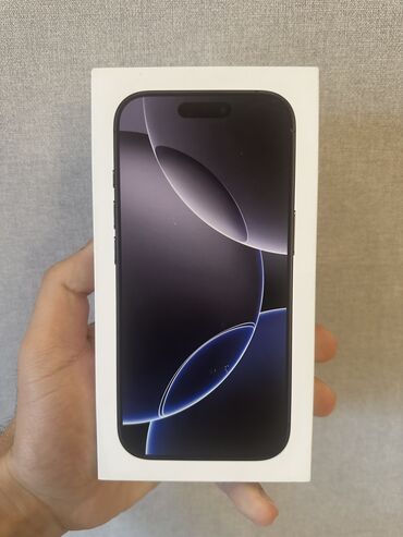 telefonlar sumqayit: IPhone 16 Pro, 128 GB, Black Titanium