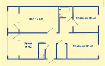 Продажа квартир: 3 комнаты, 78 м², 106 серия, 9 этаж, Косметический ремонт