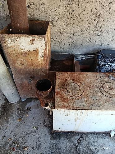 новый тошок: Металлическая печь-буржуйка с варочной поверхностью - Материал — 1