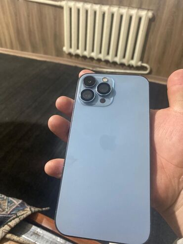 купить бу ноутбук в бишкеке: IPhone 13 Pro Max, Б/у, 256 ГБ, Голубой, 82 %