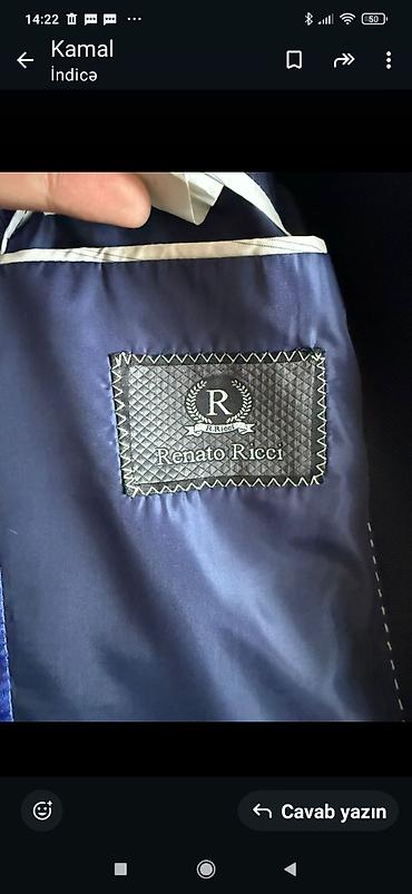 kis: Renato Ricci üçlü kostyum dəsti - Model: Slim Fit (SLIMFIT) - Rəng — 5