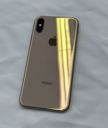 apple 9: IPhone Xs, Б/у, 64 ГБ, Золотой, Чехол, 77 %