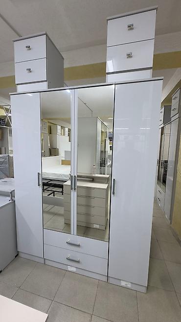 Спальные гарнитуры: Спальный гарнитур, Новый, Двуспальная кровать, Шкаф, Комод, ДСП, Бесплатная доставка — 18