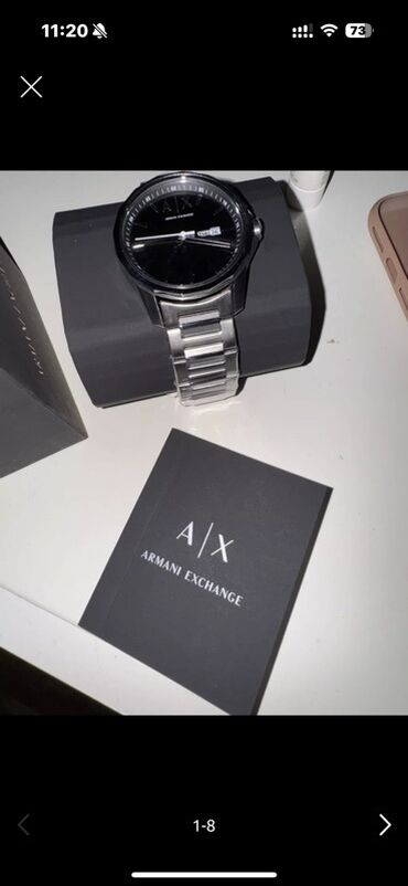 Qol saatları: Qol saatı, Emporio Armani, rəng - Qara
