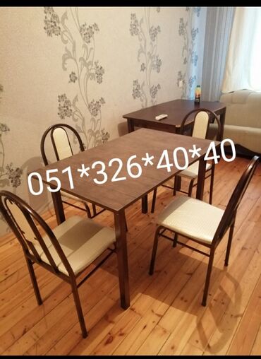 Masa və oturacaq dəstləri: Mətbəx üçün, Yeni, Açılan, Dördbucaq masa, 2 stul -da lalafo.az — 19 Masa və oturacaq dəstləri: Mətbəx üçün, Yeni, Açılan, Dördbucaq masa, 2 stul — 19