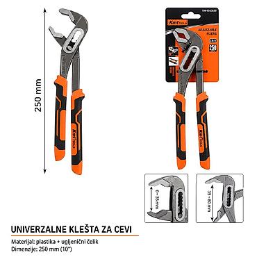 KMT Pumpa klešta 9363620-A Podesiva univerzalna klešta za cevi i