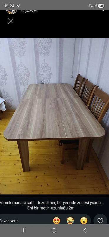 Qonaq masası, İşlənmiş, Açılan, Taxta, Kvadrat masa