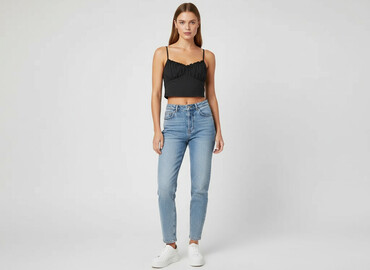 krótkie spodenki do rajstop: H&M, Top damski, rozmiar S