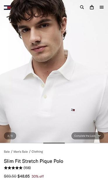 ag cins: Polo köynək, Tommy Hilfiger, XS, rəng - Ağ — 3