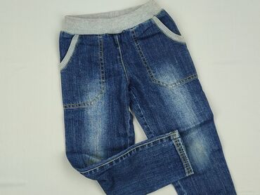 pluszowe spodnie hello kitty: Jeans, 4-5 years, 104/110, condition - Very good