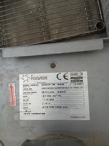 Оборудование для ресторанов, кафе: FANSAN DKF-R 400 radial kanal tipli havalandırma fanı Xüsusiyyətlər — 3