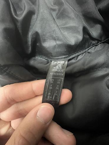 Куртки: Пуховая куртка adidas primegreen - Цвет: черный с белыми тремя — 3