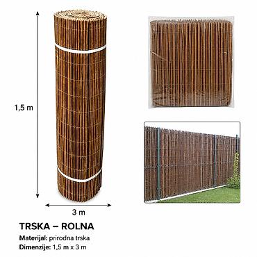 KMT Zavesa od vrbe 2902439 Dekorativna i funkcionalna zavesa/ograda u