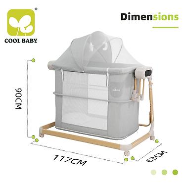 Uşaq dünyası: 🍼✨ **CB112 COOL BABY – 5-in-1 AVTOMATİK TƏRPƏDİCİ BEŞİK** ✨🍼 — 3