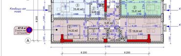 квартира баят: 1 комната, 48 м², Элитка, 2 этаж, ПСО (под самоотделку)