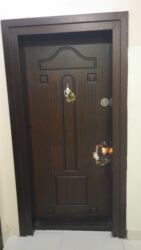 qapı toru: Dəmir giriş qapısı – tam komplekt - Material: polad karkas, ikiüzlü